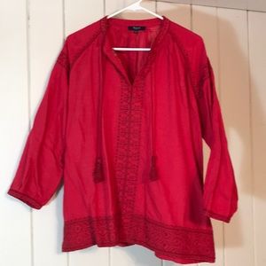 Madewell cranberry size large tunic. Like new!